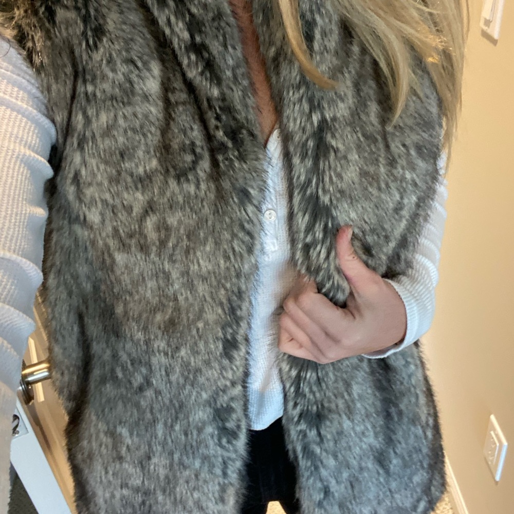 French Connection Faux Fur vest
